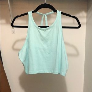 Sky Blue Strappy Crop Top Size XL